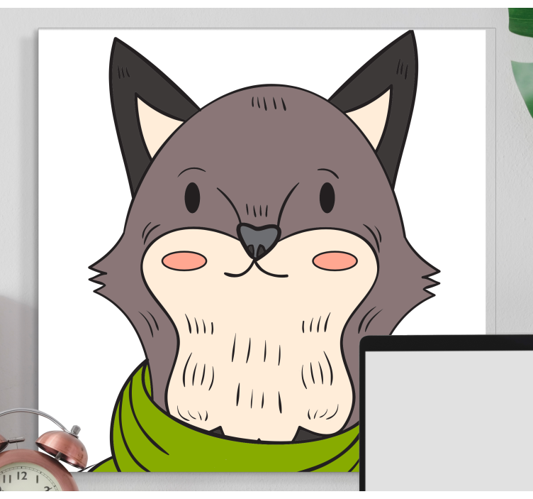 Quadro animais personagem amigável - TenStickers