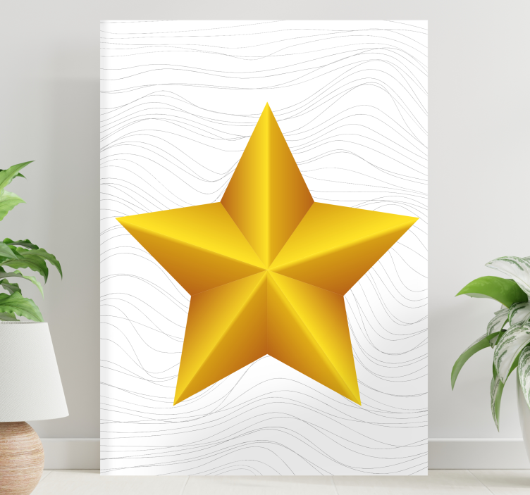 Quadro buda estrela tridimensional - TenStickers