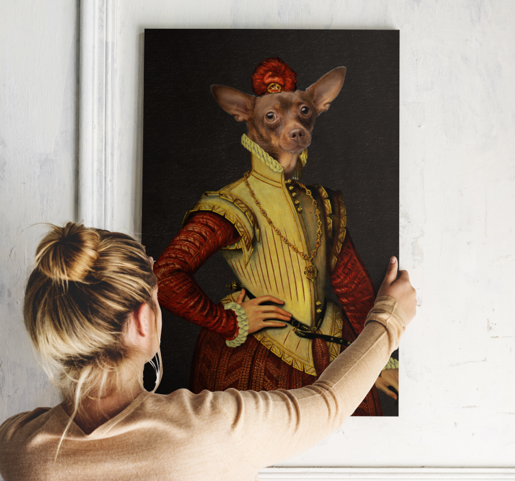 Quadro com Cão aristocrata - TenStickers