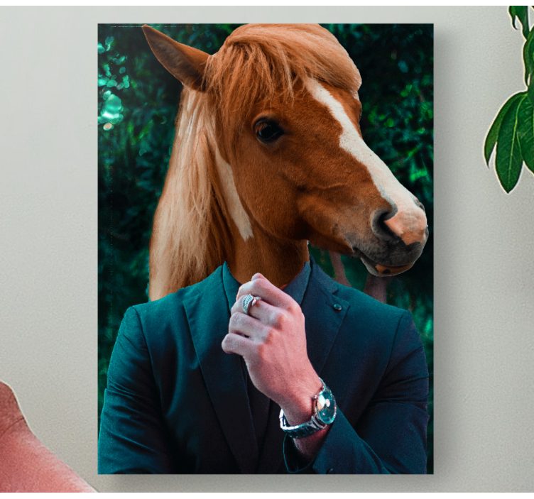 Quadro Decorativo de cavalos retrato de cabeça de cavalo - TenStickers