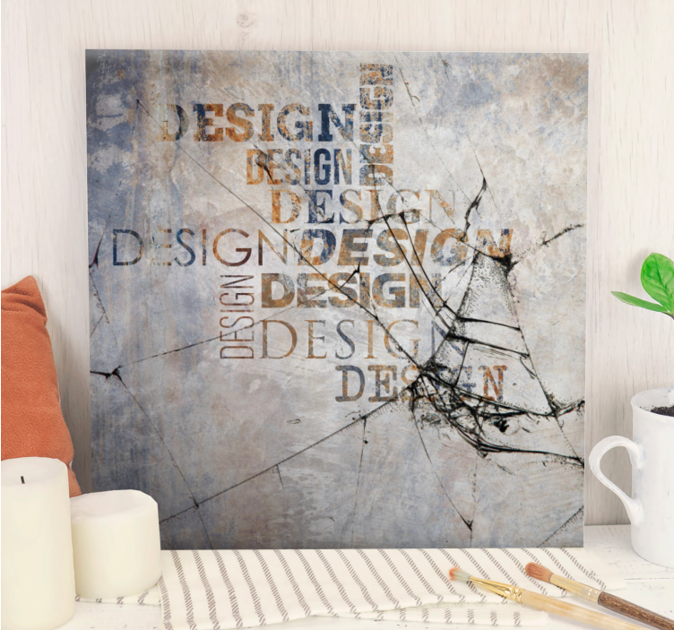 Quadro com letras design de texto criativo - TenStickers