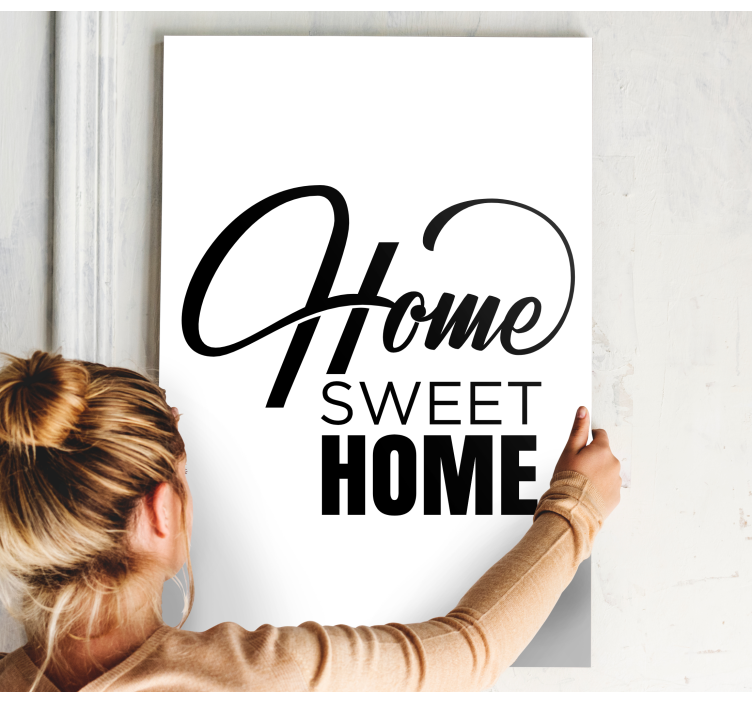 Quadro com letras lar aconchegante - TenStickers