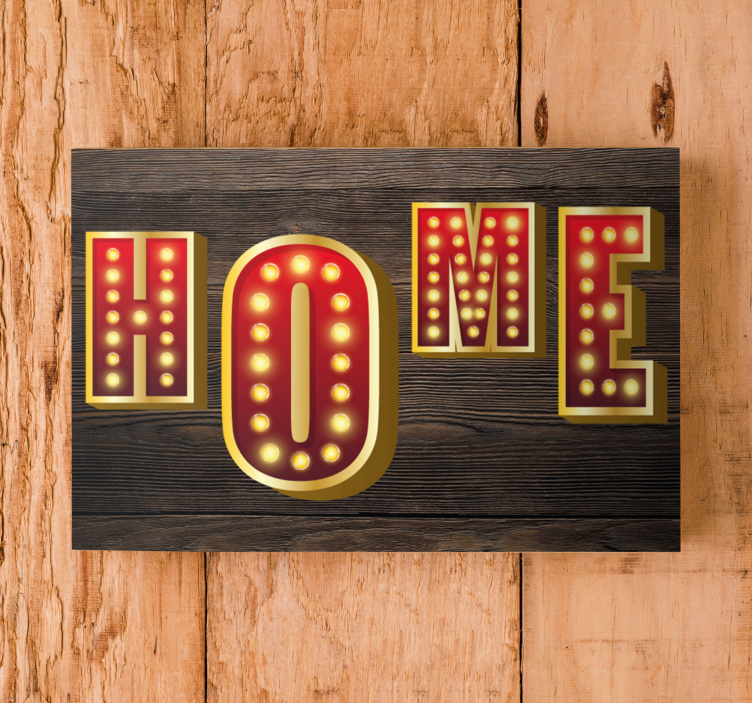 Quadro com letras para decoração iluminada - TenStickers