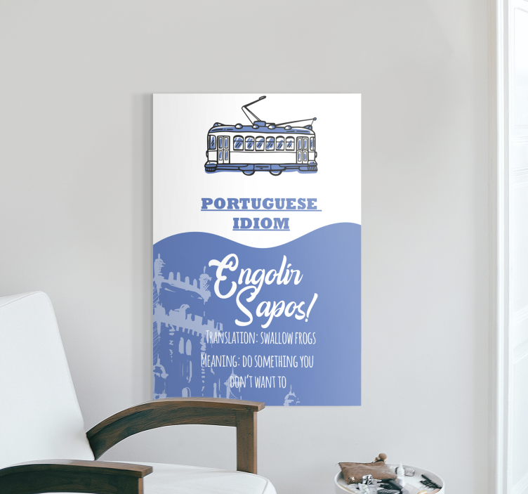 Quadro frase Português dizendo erro de tradução - TenStickers