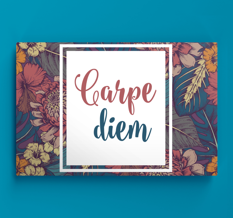 Quadro com letras tema aproveite o dia - TenStickers