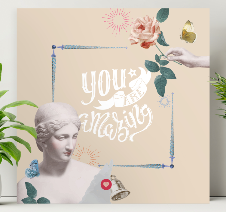 Quadro com letras você é incrível - TenStickers