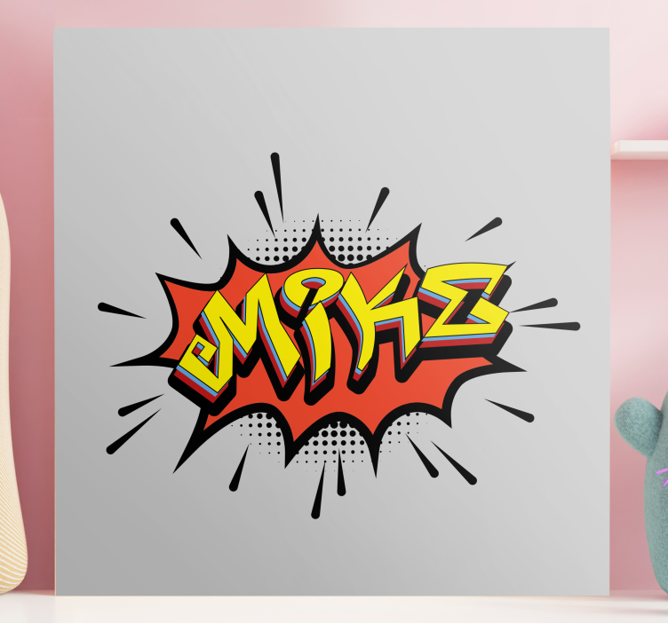 Quadro com o abecedário em estilo de letra de quadrinhos - TenStickers