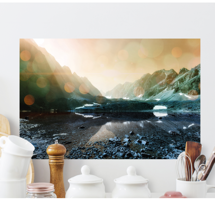 Quadro de paisage Floresta e lago, natureza - TenStickers