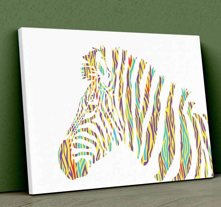 Quadro animais Impressão em tela de animal zebra vintage - TenStickers