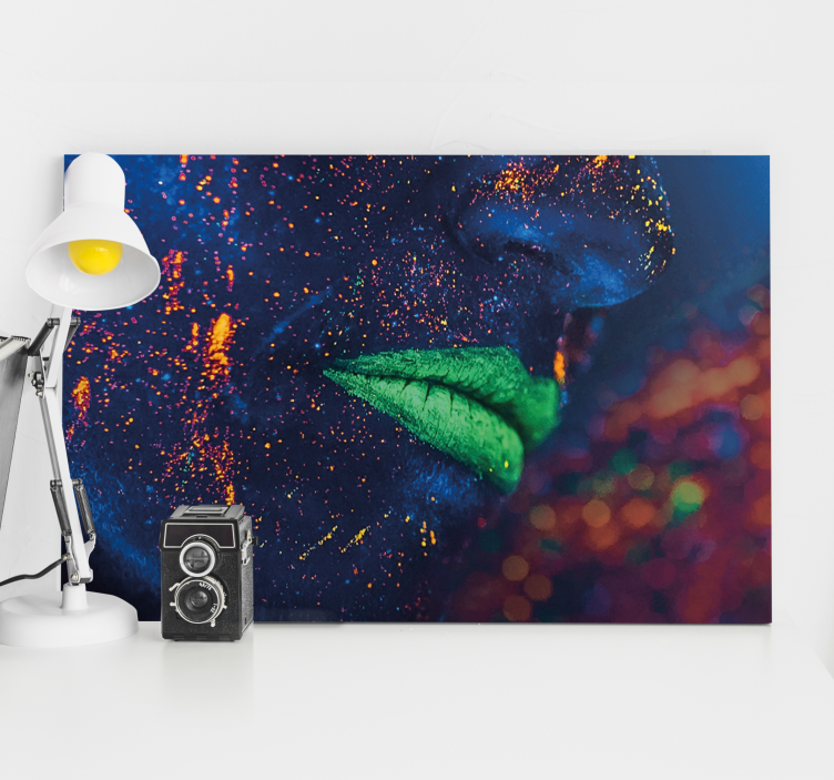 Quadro de arte arte facial cintilante - TenStickers