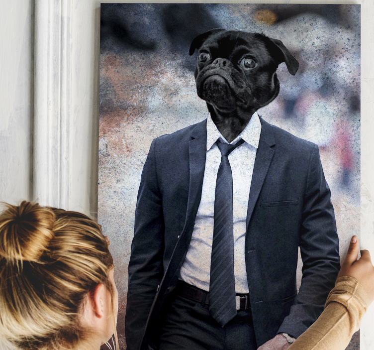 Quadro de cães retrato elegante de cão - TenStickers