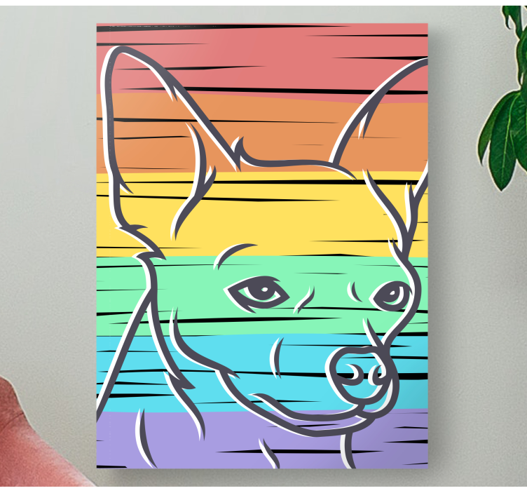 Quadro de cães retrato estilizado de cão - TenStickers