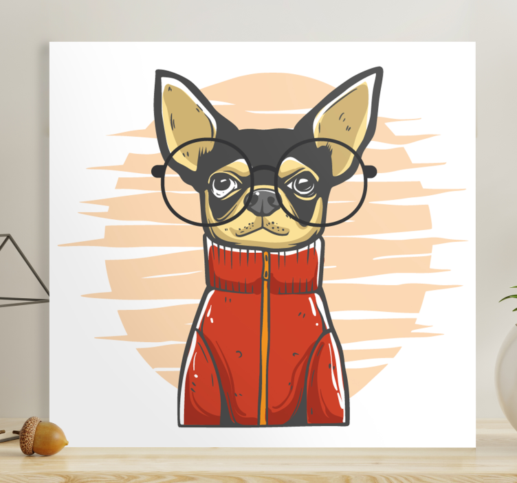 Quadro de cães retrato estiloso de cães - TenStickers