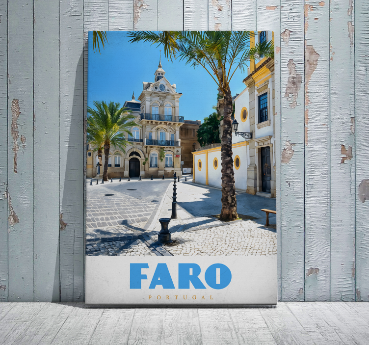 Quadro de cidade Faro Portugal - TenStickers