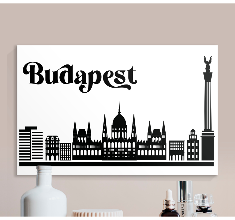 Quadro de cidade horizonte de budapeste - TenStickers