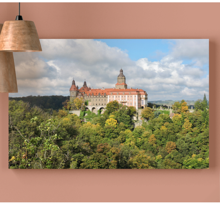 Quadro de cidade paisagem de castelo histórico - TenStickers
