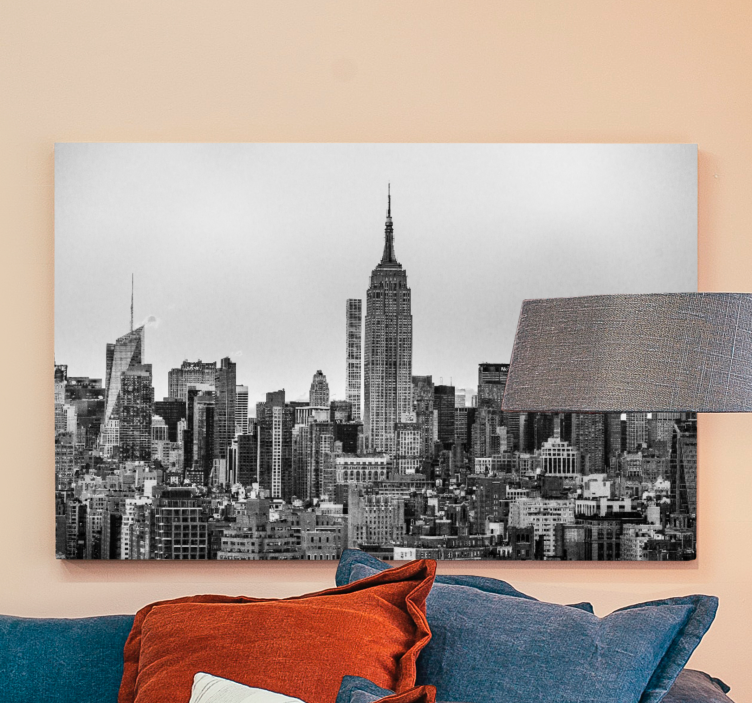 Quadro de cidade silhueta de nova iorque - TenStickers