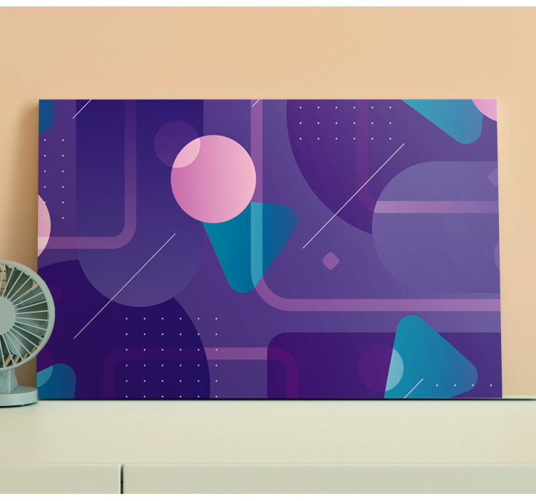 Quadro de figuras geométricas design de formas abstratas - TenStickers