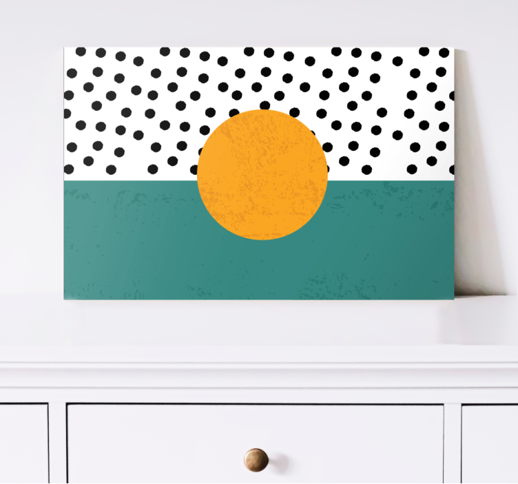 Quadro de figuras geométricas design geométrico marcante - TenStickers