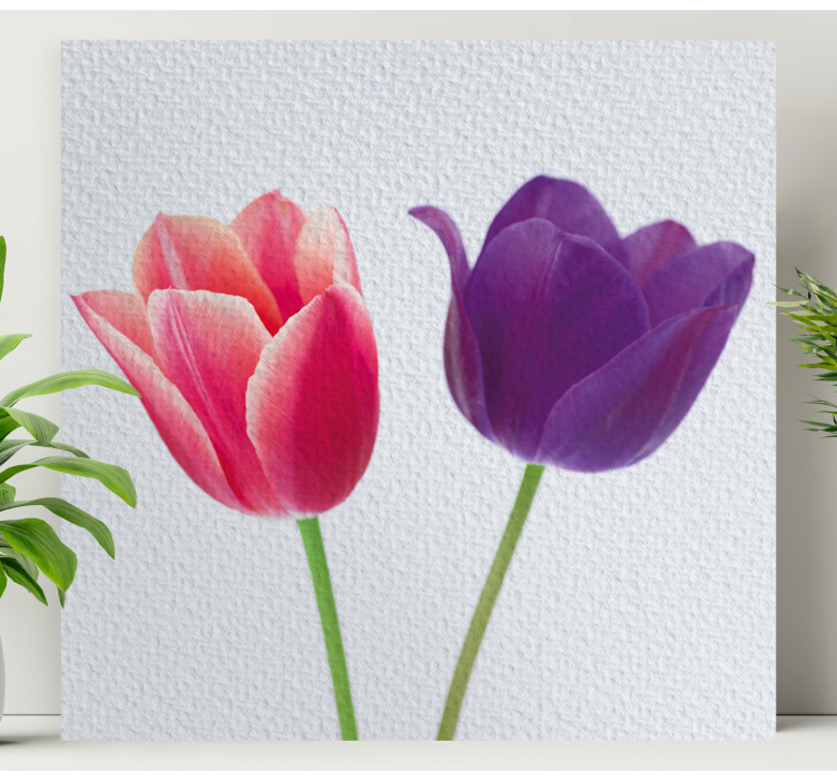 Quadro de flores arranjo de tulipas - TenStickers