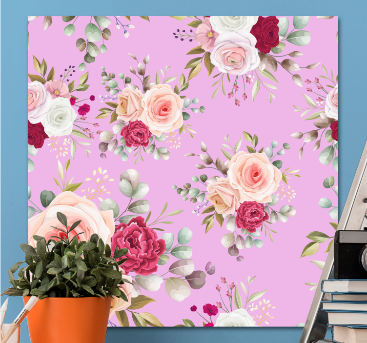 Quadro de flores arranjo floral - TenStickers