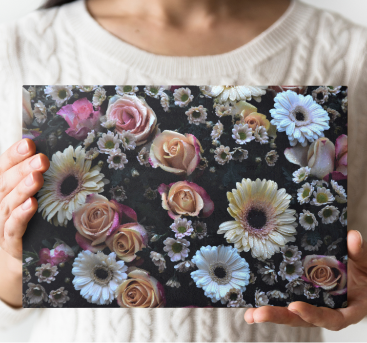 Quadro de flores arranjo floral bonito - TenStickers