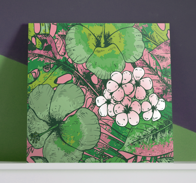 Quadro de flores arranjo floral botânico - TenStickers
