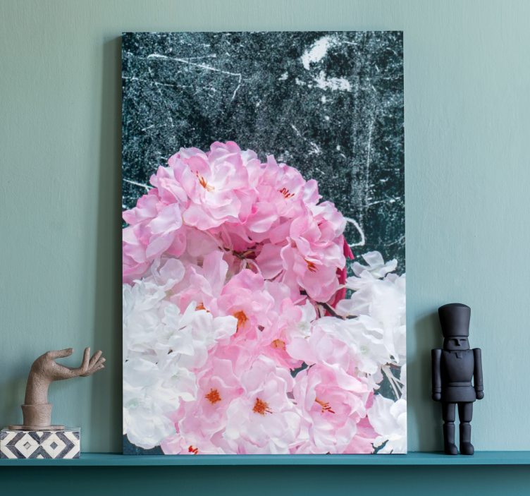 Quadro de flores arranjo floral em tons de rosa - TenStickers