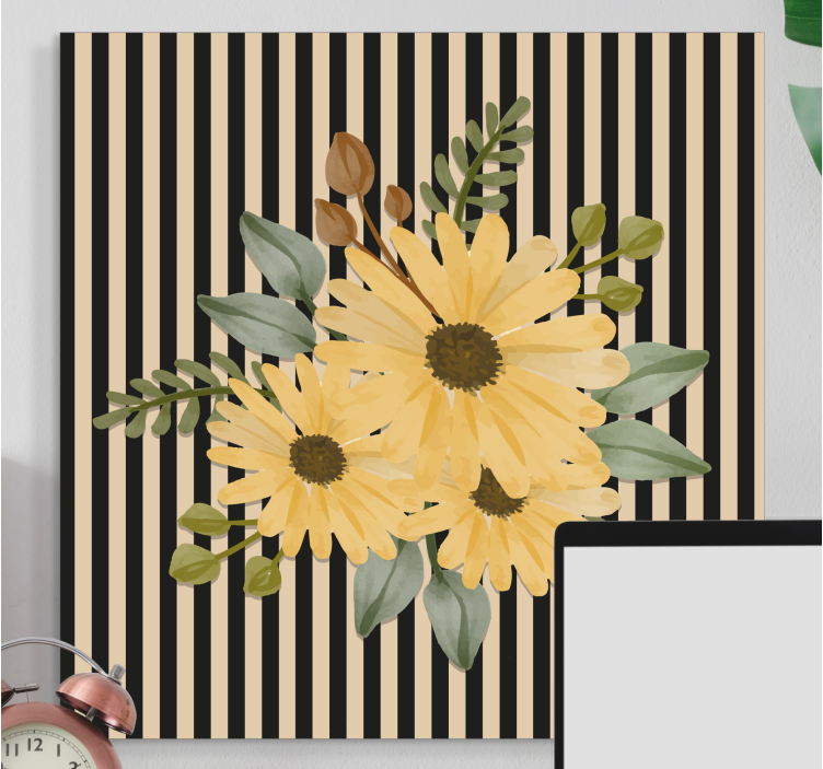 Quadro de flores arranjo floral ensolarado - TenStickers
