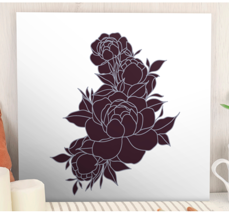 Quadro de flores arranjo floral rico - TenStickers