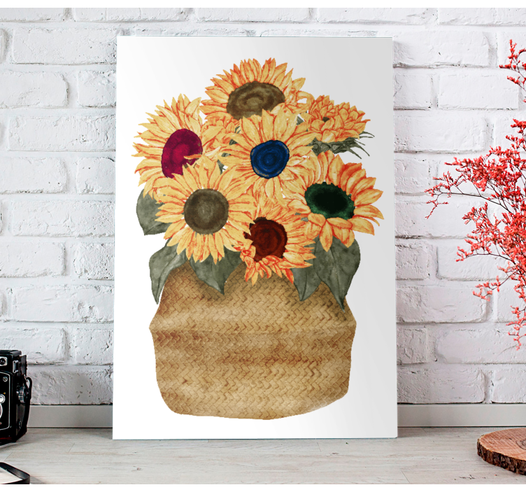 Quadro de flores buquê de girassóis - TenStickers