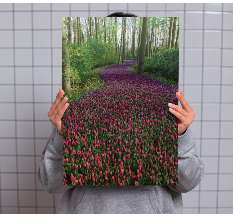 Quadro de flores caminho floral florescendo - TenStickers