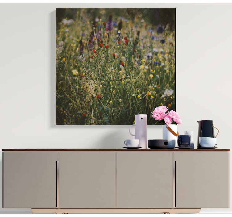 Quadro de flores campo de flores silvestres - TenStickers