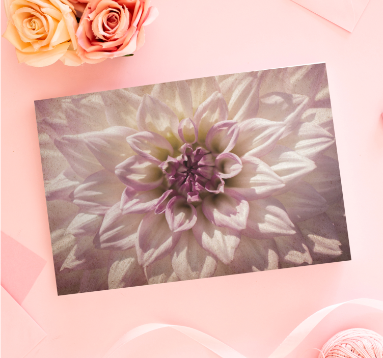 Quadro de flores centro de mesa floral delicado - TenStickers