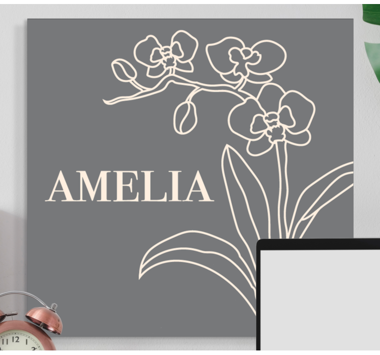 Quadro de flores com design floral elegante - TenStickers