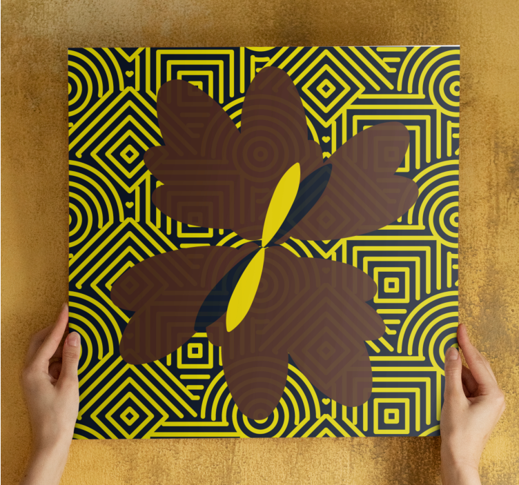 Quadro de flores com design floral estilizado - TenStickers