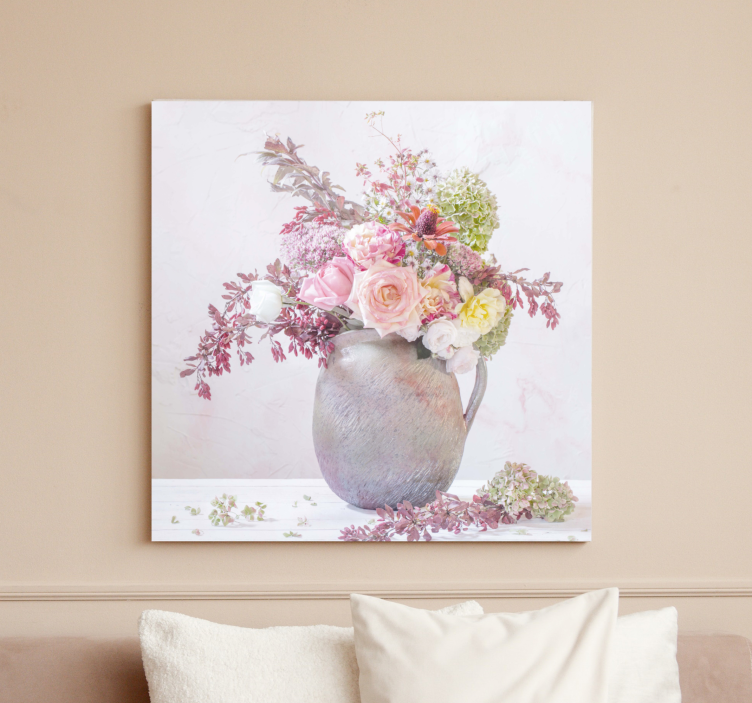 Quadro de flores composição botânica graça - TenStickers