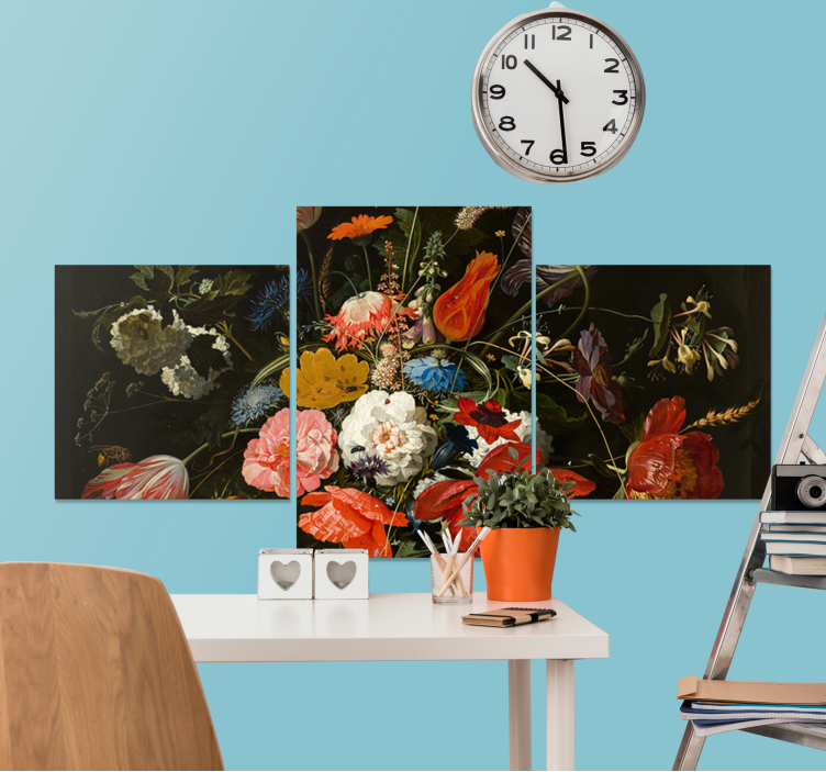 Quadro de flores composição de flores vibrantes - TenStickers