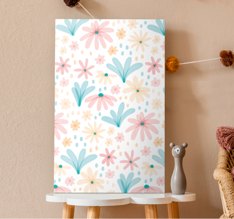 Quadro de flores criação de motivos florais - TenStickers