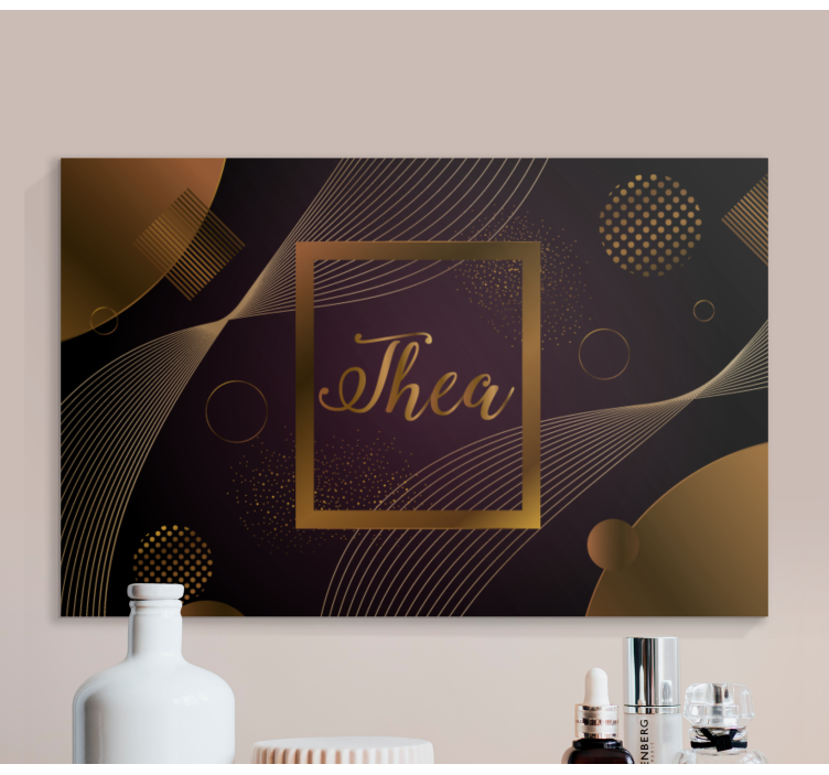 Quadro de flores design de círculo elegante - TenStickers