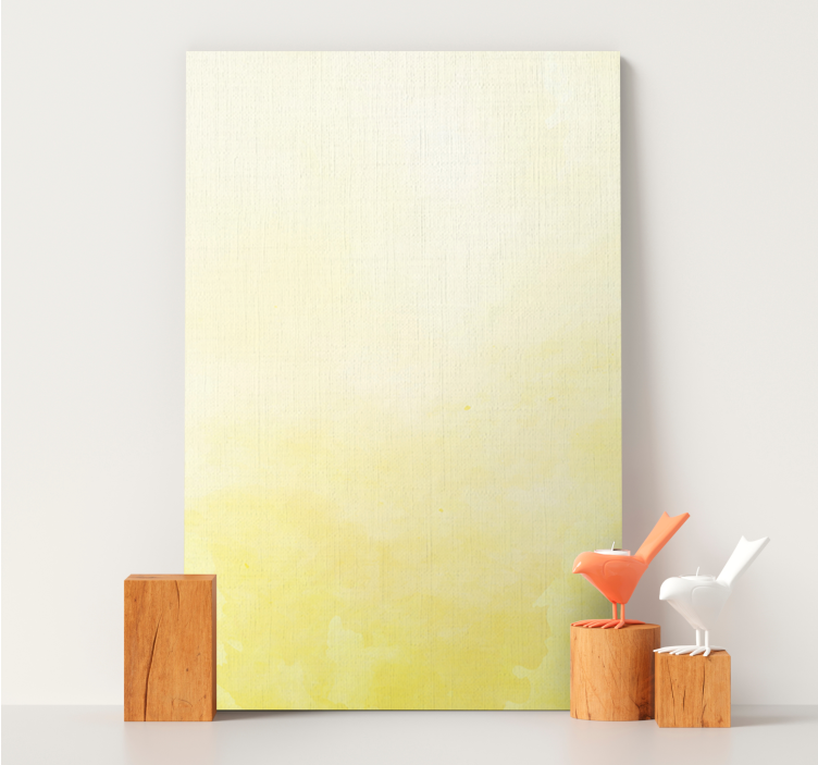 Quadro de flores em tom amarelo suave - TenStickers