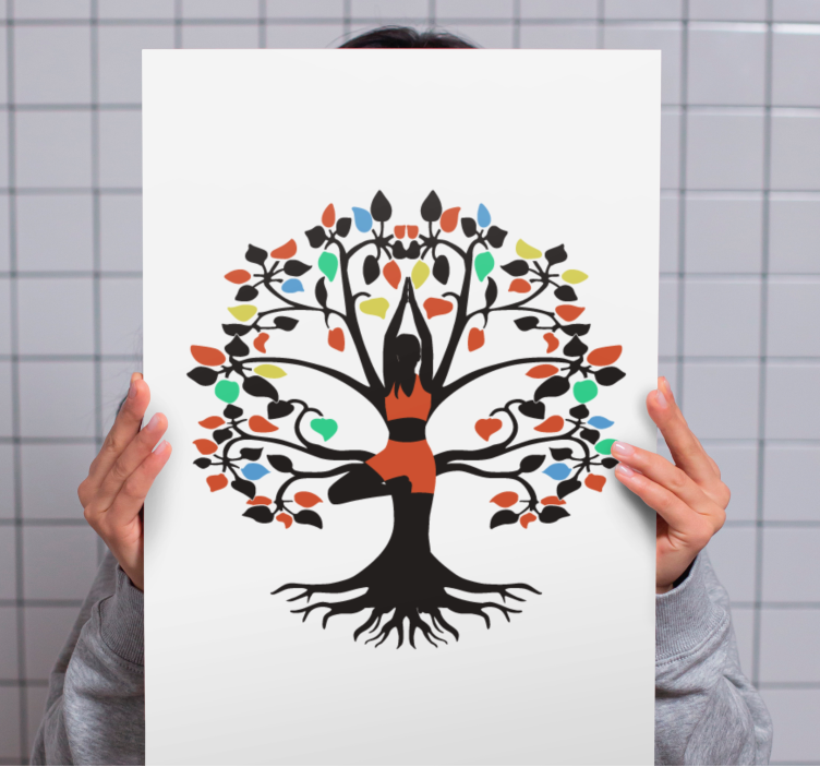 Quadro de flores essência arbórea da vida - TenStickers