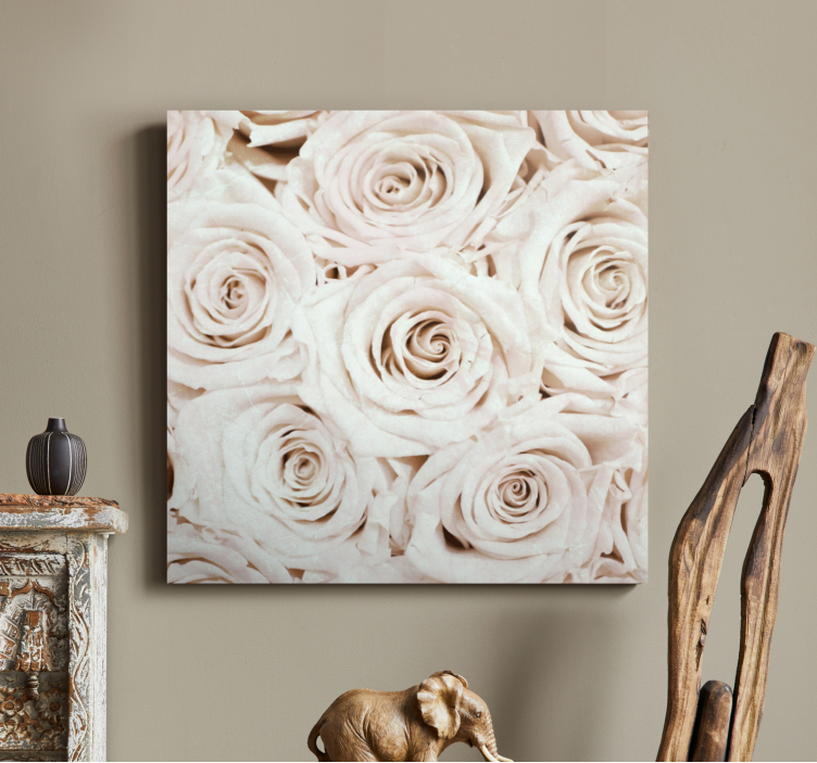 Quadro de flores flor de rosa suave - TenStickers