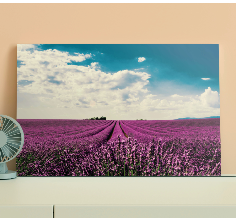 Quadro de flores paisagem de campo de lavanda - TenStickers