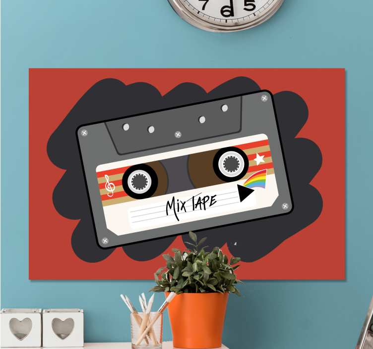 Quadro de música design de mixtape retrô - TenStickers