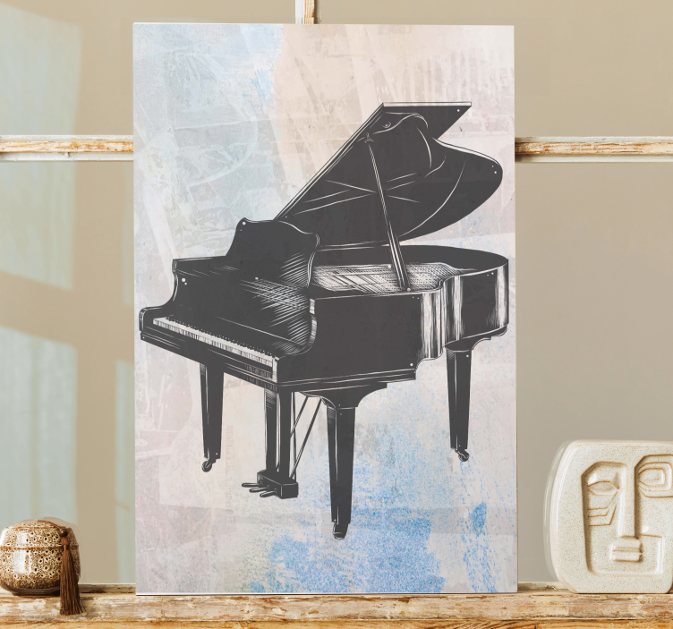 Quadro de música estilo piano de cauda - TenStickers