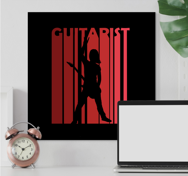 Quadro de música performer silhuetado - TenStickers