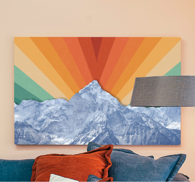 Quadro de paisage amanhecer majestoso nas montanhas - TenStickers