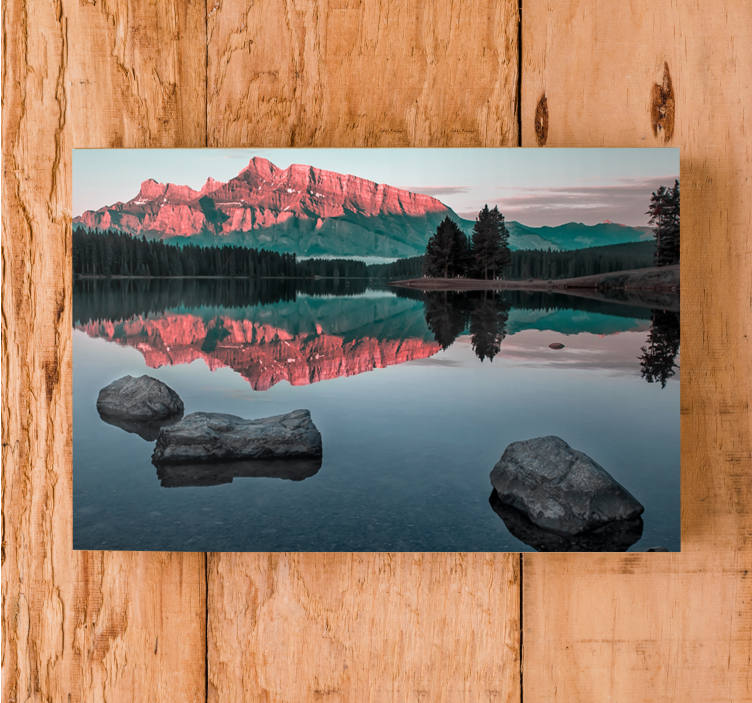 Quadro de paisage reflexos serenos nas montanhas - TenStickers