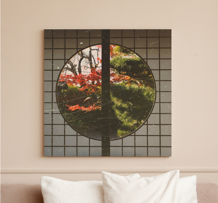 Quadro de paisage serenidade do jardim japonês - TenStickers